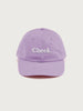 Cheek Hat - Lilac with white logo